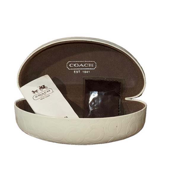 Coach Sunglasses Case White - Picture 1 of 3